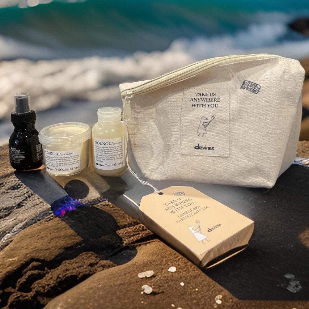 Davines Take US Anywhere Nounou Shampoo Conditioner Milk Travel set